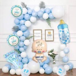 Pastel Blue Welcome Baby Boy Decoration