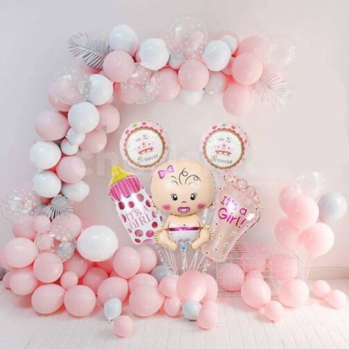 Pastel Pink Welcome Baby Girl Decoration