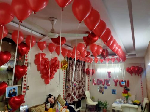 Romantic Room Balloon Decoration