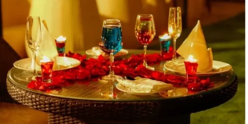 Charming Rooftop Candlelight Dinner