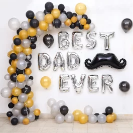 Classy Balloon Decoration for Dad