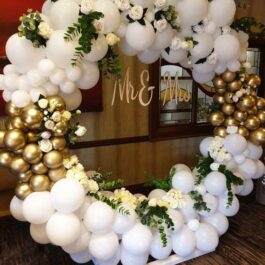 Elegant Anniversary Backdrop Decoration