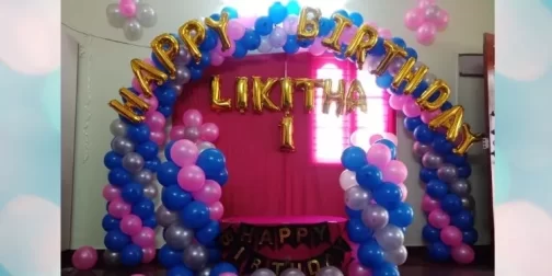 Mixed Color Theme Birthday Decoration