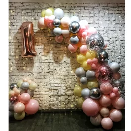 Personalised Colourful Balloon Arch Decoration