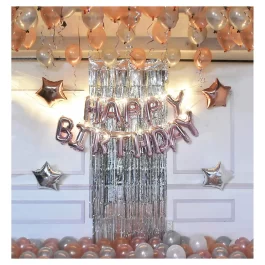 Rose Gold Theme Birthday Party Decoration