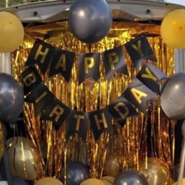 Shining Birthday Balloon Car Boot Decoration