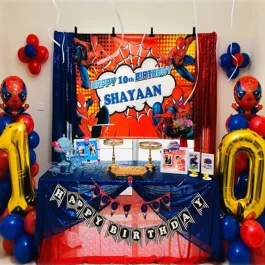 Spider Man Theme Birthday Decorration