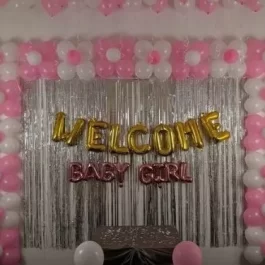Welcome baby Girl Pink decoration