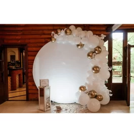 White Backdrop Balloon Decoration