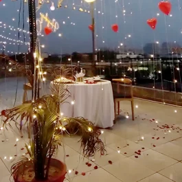 Under The Sky Candlelight Dinner Decoration
